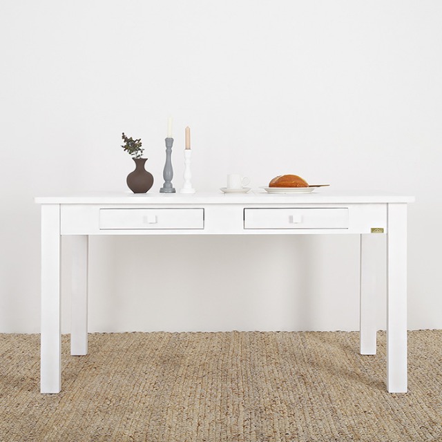 [White][주방/부엌가구] 4인용 1450 원목 식탁 테이블