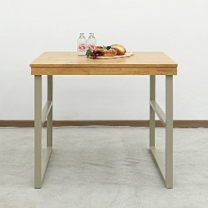 [Loydn Retro] 고무나무 원목 2인용 850 원목 식탁 테이블